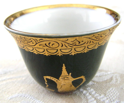 Green and gold arabic - and, coffee